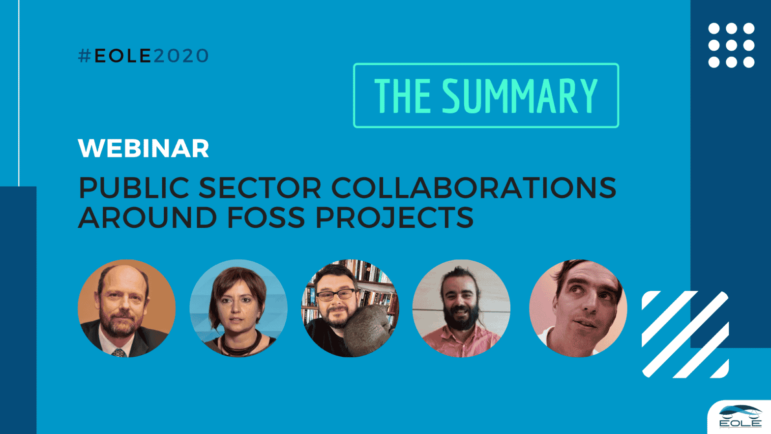 Summary of EOLE’s 2nd webinar : Public sector collaborations around FOSS projects