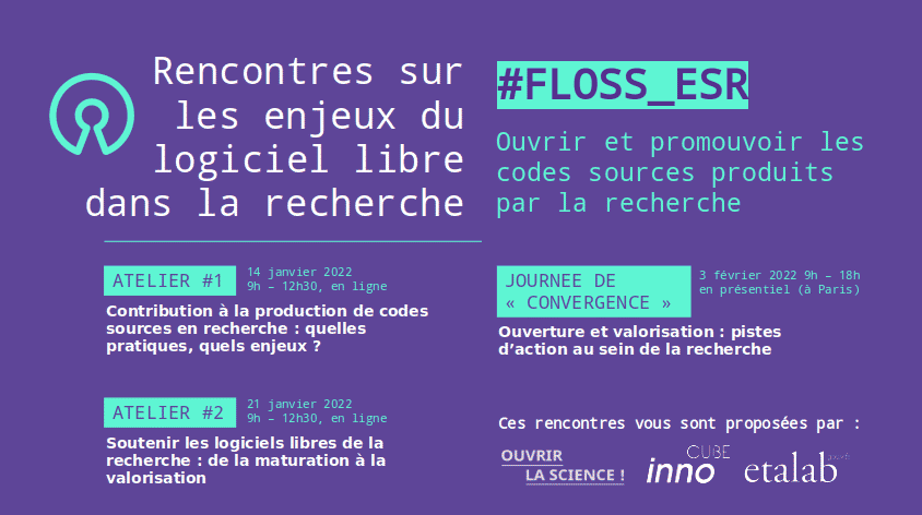 Rencontres #FLOSS_ESR sur les enjeux du logiciel libre dans la recherche