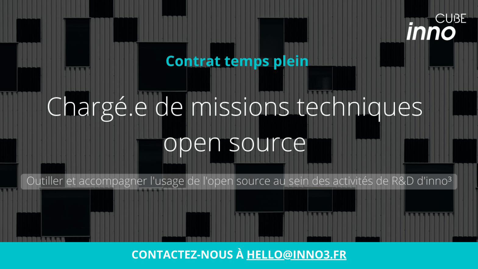 Chargé.e de missions techniques open source au sein des activités de R&D d’inno³