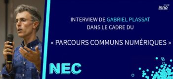 Affiche de la présentation de Gabriel Plassat "Parcours communs numériques" pour NEC 2020