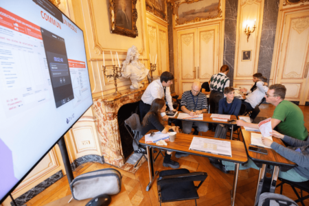 Photographie de l'atelier animé pendant NEC 2023 au palais de la bourse à Bordeaux