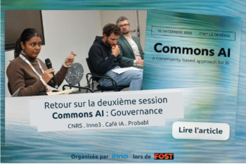 Commons AI session 2 Gouvernance avec Ramya Chandrasekhar, Jean Cattan et Vincent Bachelet
